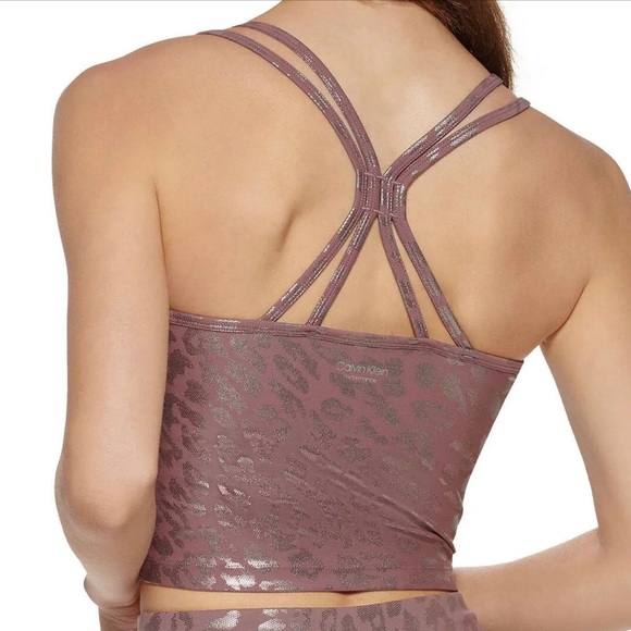 Calvin Klein Performance Metallic Tank Java M - Picture 2 of 7